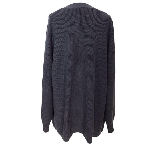 Wilfred Free 100% Merino Wool Unwind Cardigan Dark Gray Pockets Size XL - Picture 5 of 9